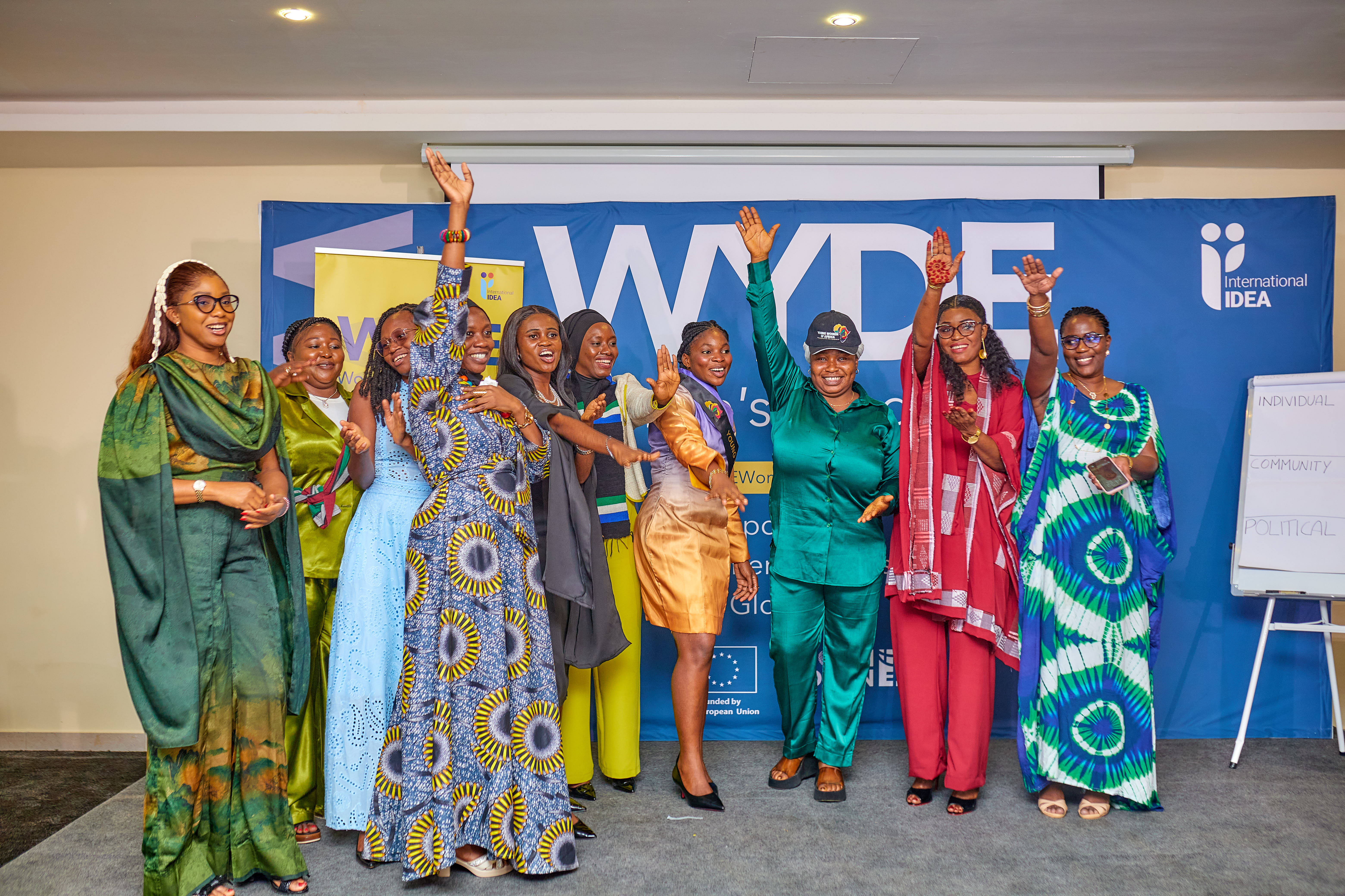 Young Women’s Empowerment Academy for the Economic Community of West African States, in Abuja, Nigeria, November 2025. Credit: Mediaswitch for International IDEA